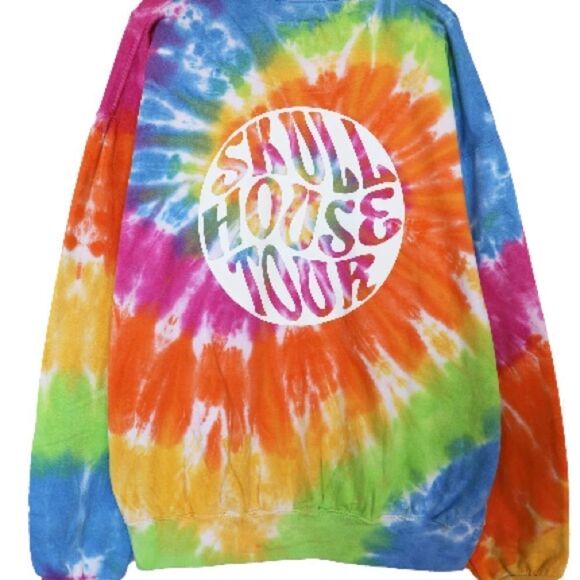 Skull House Designs Tie Dye Crewneck Rainbow Dream M/L NWT IN PACKAGING - Picture 3 of 6